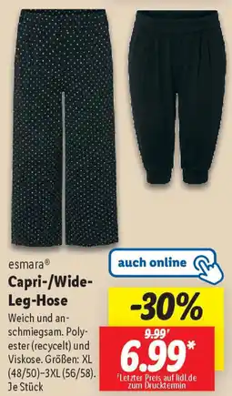 Lidl esmara Capri-/Wide Leg-Hose Angebot