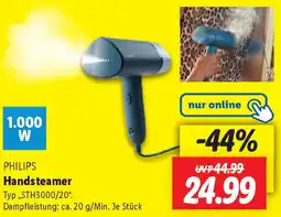 Lidl PHILIPS Handsteamer Angebot
