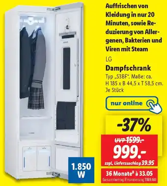 Lidl LG Dampfschrank Angebot