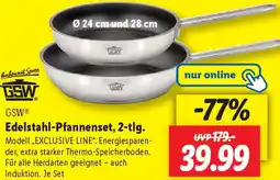 Lidl GSW Edelstahl-Pfannenset, 2-tlg. Angebot