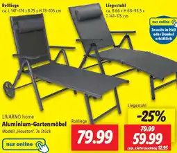 Lidl LIVARNO home Aluminium-Gartenmöbel Angebot