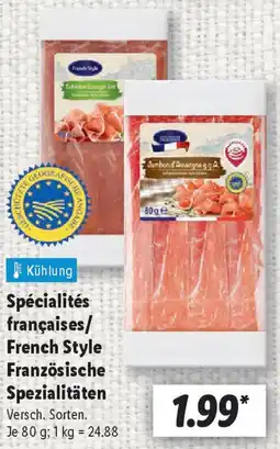 Lidl Spécialités françaises/ French Style Französische Spezialitäten Angebot