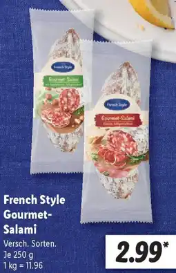 Lidl French Style Gourmet Salami Angebot