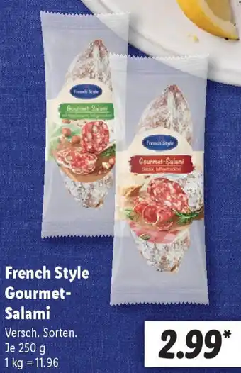 Lidl French Style Gourmet Salami Angebot
