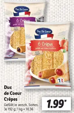 Lidl Duc de Coeur Crêpes Angebot
