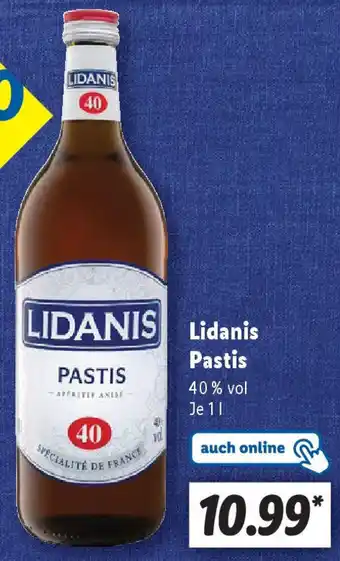 Lidl Lidanis Pastis Angebot