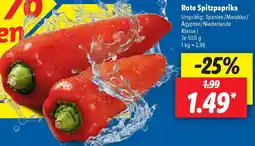 Lidl Rote Spitzpaprika Angebot