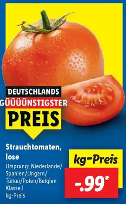 Lidl Strauchtomaten, lose Angebot