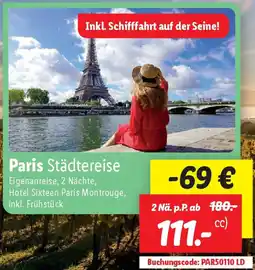 Lidl Paris Städtereise Angebot