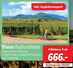 Lidl Elsass Radrundreise Angebot