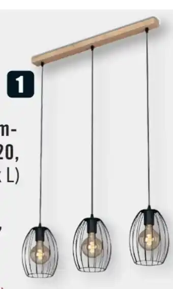 B1 Discount Baumarkt Pendelleuchten Waktu Vintage Angebot