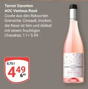 Globus Terroir Daronton AOC Ventoux Rosé Angebot