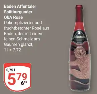 Globus Baden Affentaler Spätburgunder QbA Rosé Angebot