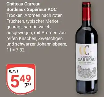 Globus Château Garreau Bordeaux Supérieur AOC Angebot