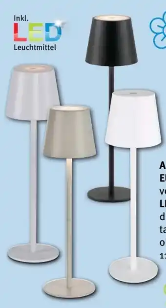 Trends Möbel Akku-Tischleuchte Euria Angebot