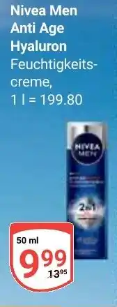 Globus Nivea Men Anti Age Hyaluron Angebot