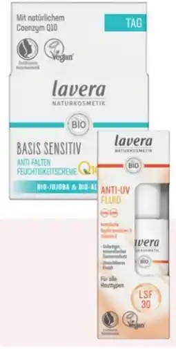 Rossmann Lavera Naturkosmetik Bio-Basis-Sensitiv-Anti-Falten-Feuchtigkeitscreme Q10 Angebot