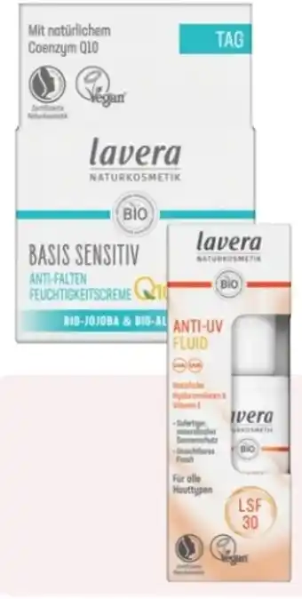 Rossmann Lavera Naturkosmetik Bio-Basis-Sensitiv-Anti-Falten-Feuchtigkeitscreme Q10 Angebot