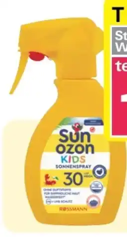 Rossmann Sunozon Sonnenspray Kids Anti-Sand LSF 30 Angebot