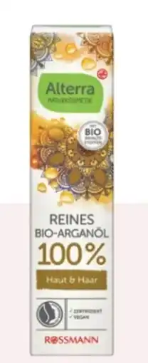 Rossmann Alterra Reines Bio-Arganöl 100 % Angebot