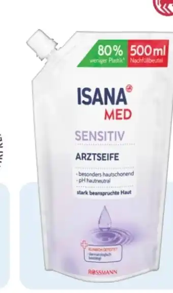 Rossmann Isana Med Arztseife Sensitiv Nachfüllbeutel Angebot