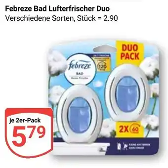 Globus Febreze Bad Lufterfrischer Duo Angebot