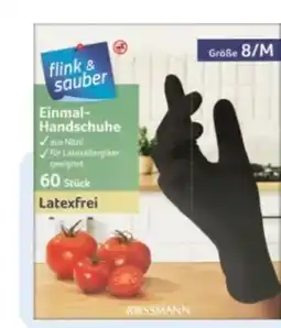 Rossmann Flink & Sauber Einmal-Handschuhe Nitril Angebot