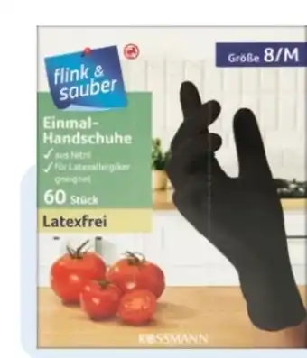 Rossmann Flink & Sauber Einmal-Handschuhe Nitril Angebot