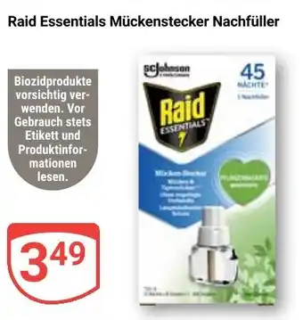 Globus Raid Essentials Mückenstecker Nachfüller Angebot