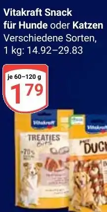 Globus Vitakraft Snack für Hunde oder Katzen Angebot