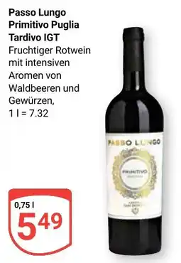Globus Passo Lungo Primitivo Puglia Tardivo IGT Angebot