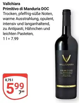 Globus Vallchiara Primitivo di Manduria DOC Angebot