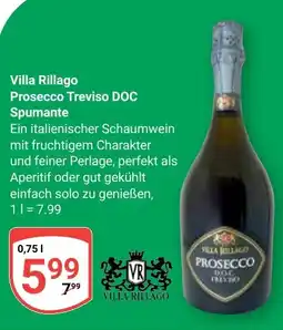 Globus Villa Rillago Prosecco Treviso DOC Spumante Angebot
