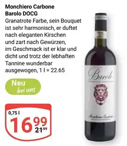 Globus Monchiero Carbone Barolo DOCG Angebot
