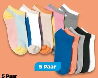 NETTO Damen-Sneaker-Socken 5 Paar Angebot