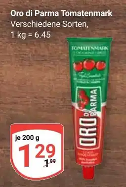 Globus Oro di Parma Tomatenmark Angebot