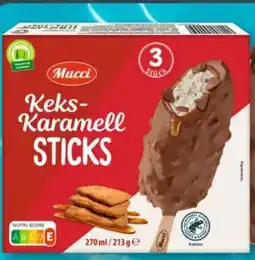 Aldi Süd Mucci Keks-Karamell Sticks Angebot
