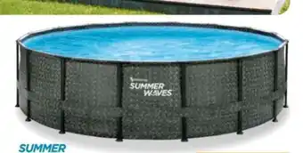 Aldi Süd Summer Waves Elite Frame Pool Round Rattan Angebot