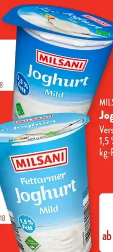 Aldi Süd Milsani Joghurt Angebot