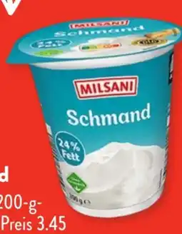 Aldi Süd Milsani Schmand Angebot