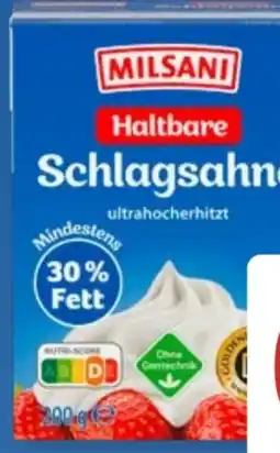 Aldi Süd Milsani H-Schlagsahne Angebot