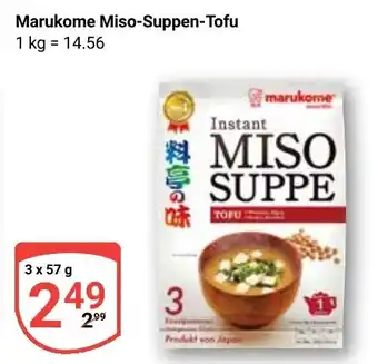Globus Marukome Miso-Suppen-Tofu Angebot