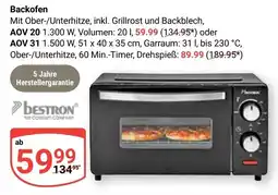 Globus Backofen bestron Angebot