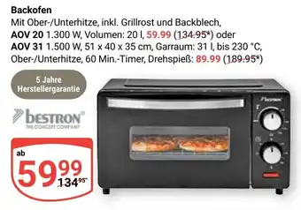 Globus Backofen bestron Angebot