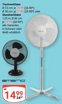 Globus emerio Tischventilator Angebot