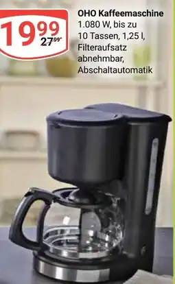 Globus OHO OHO Kaffeemaschine 1.080 W, bis zu Angebot