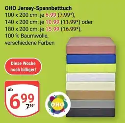 Globus OHO Jersey-Spannbetttuch Angebot