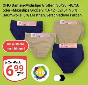 Globus OHO Damen-Midislips oder Maxislips Angebot