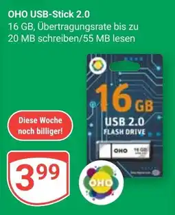 Globus OHO USB-Stick 2.0 Angebot