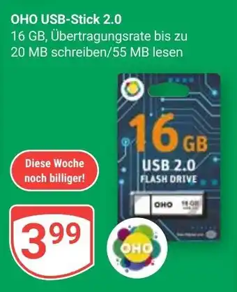 Globus OHO USB-Stick 2.0 Angebot